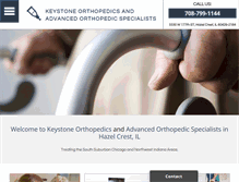 Tablet Screenshot of keystone-orthopedics.com